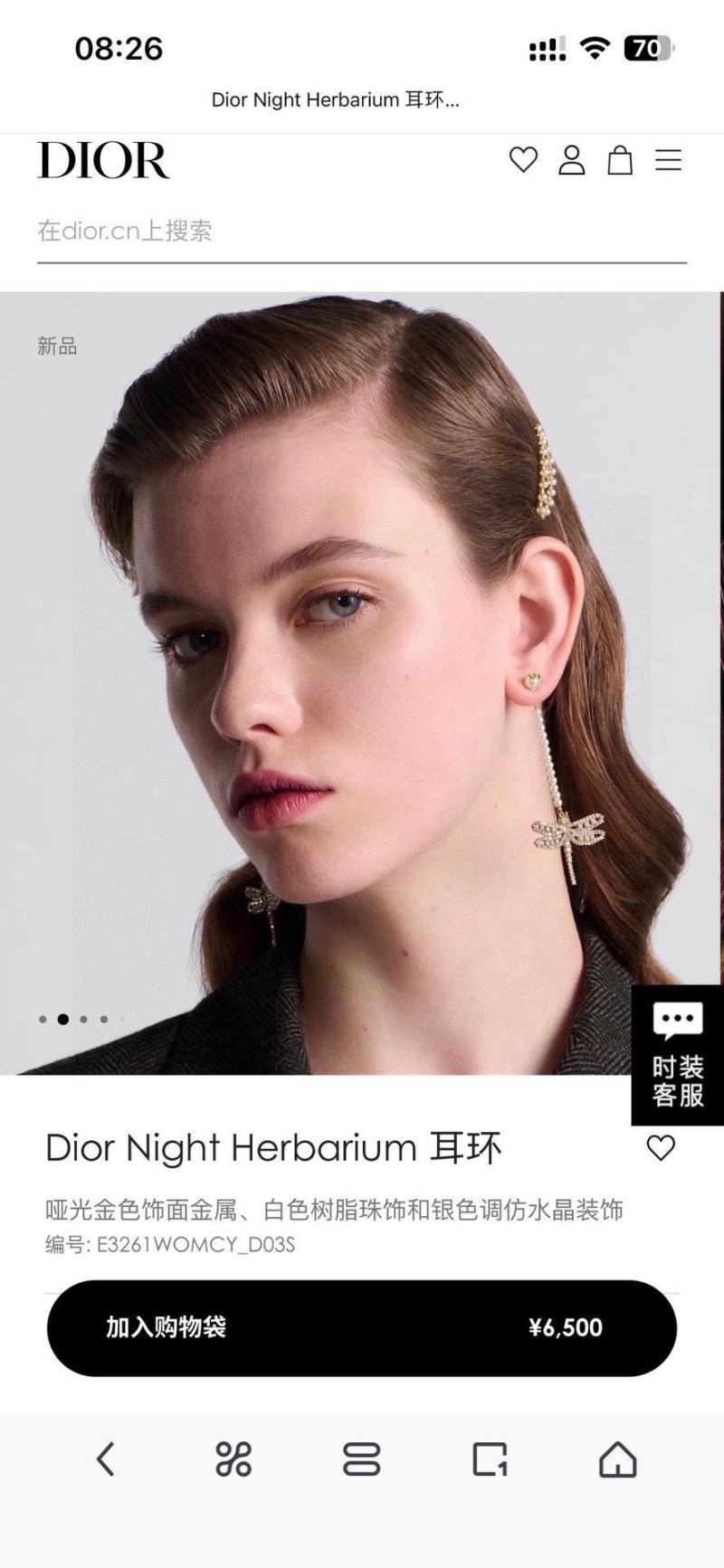 chr1st1an D10r earrings